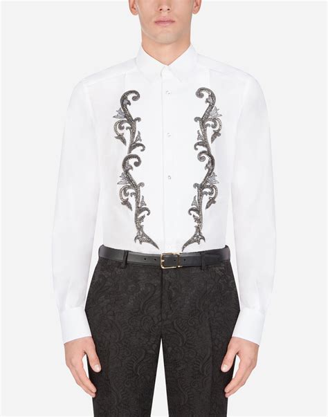 dolce and gabbana tuxedo shirt